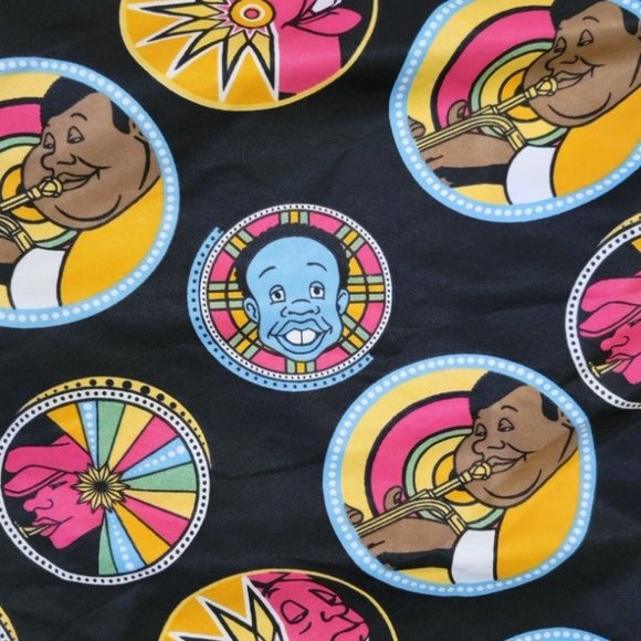 Vintage Fubu Fat Albert Character Allover Print Board Shorts Size XL - Picture 2 of 7